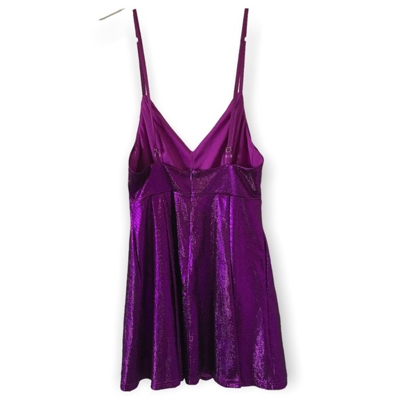 Lulus metallic purple dress - Picture 4 of 7